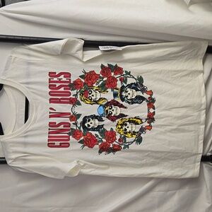 Torrid Guns N Roses white tee size 10 M/L NWT
